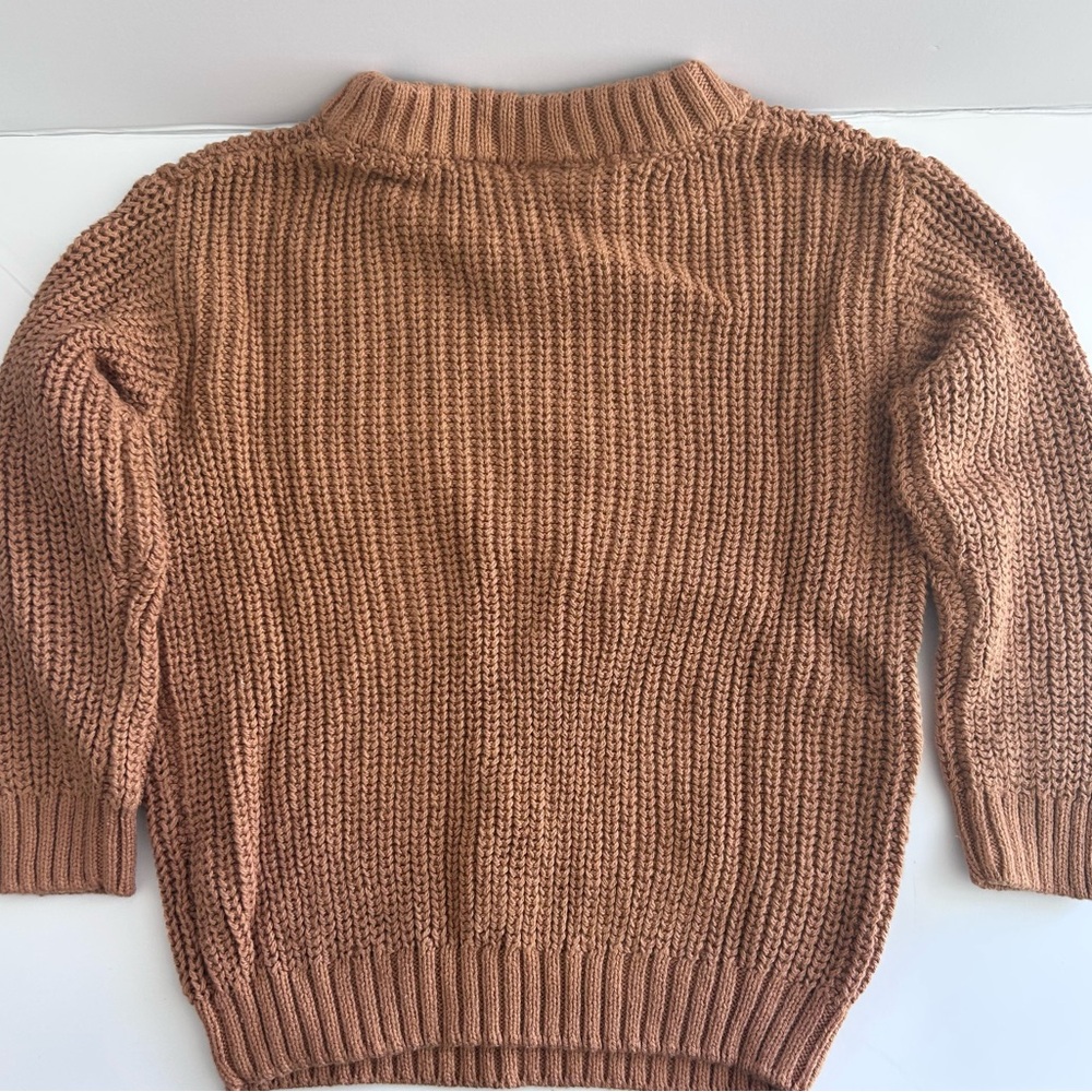 Little Co.  Kids Sweater Graphic Pumpkin  Size 24M Orange - Picture 2 of 4